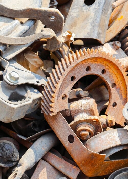 mechanical scrap metal wait for recycle